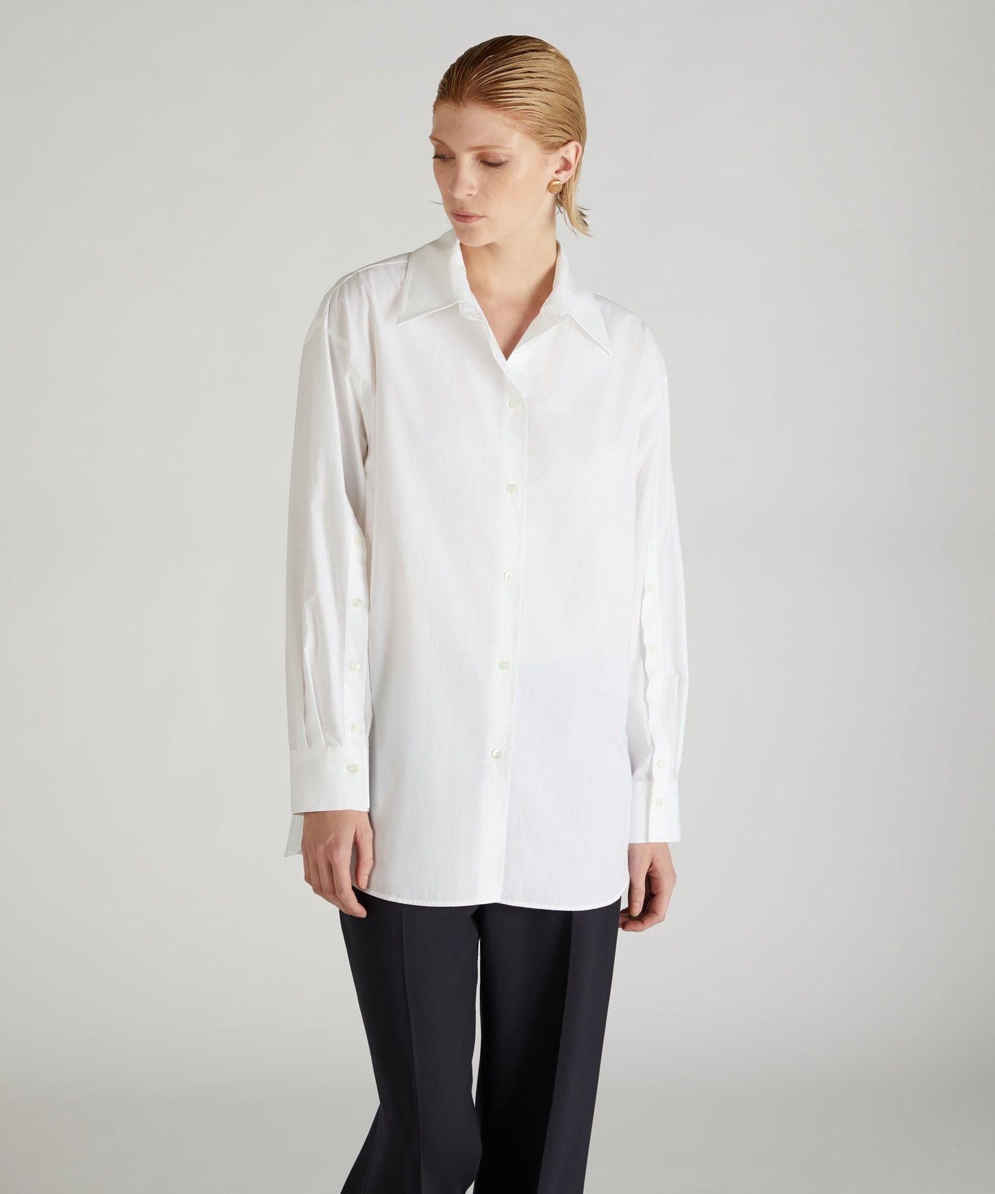 Cotton regular-fit poplin shirt