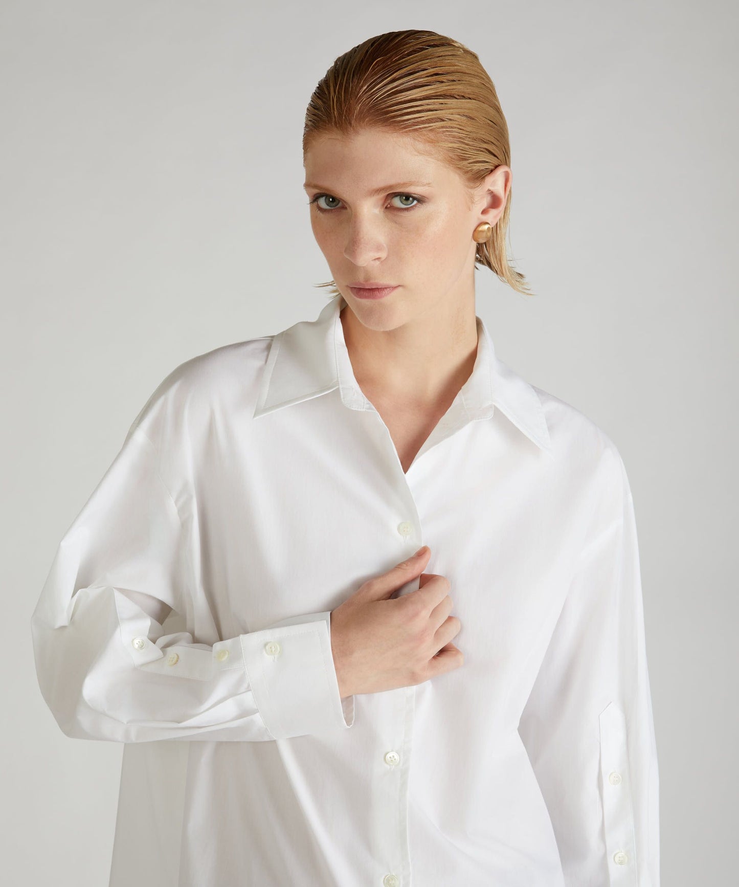 Cotton regular-fit poplin shirt