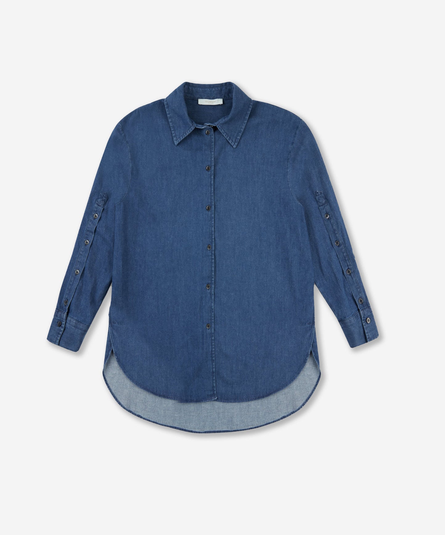 Regular-fit cotton denim shirt