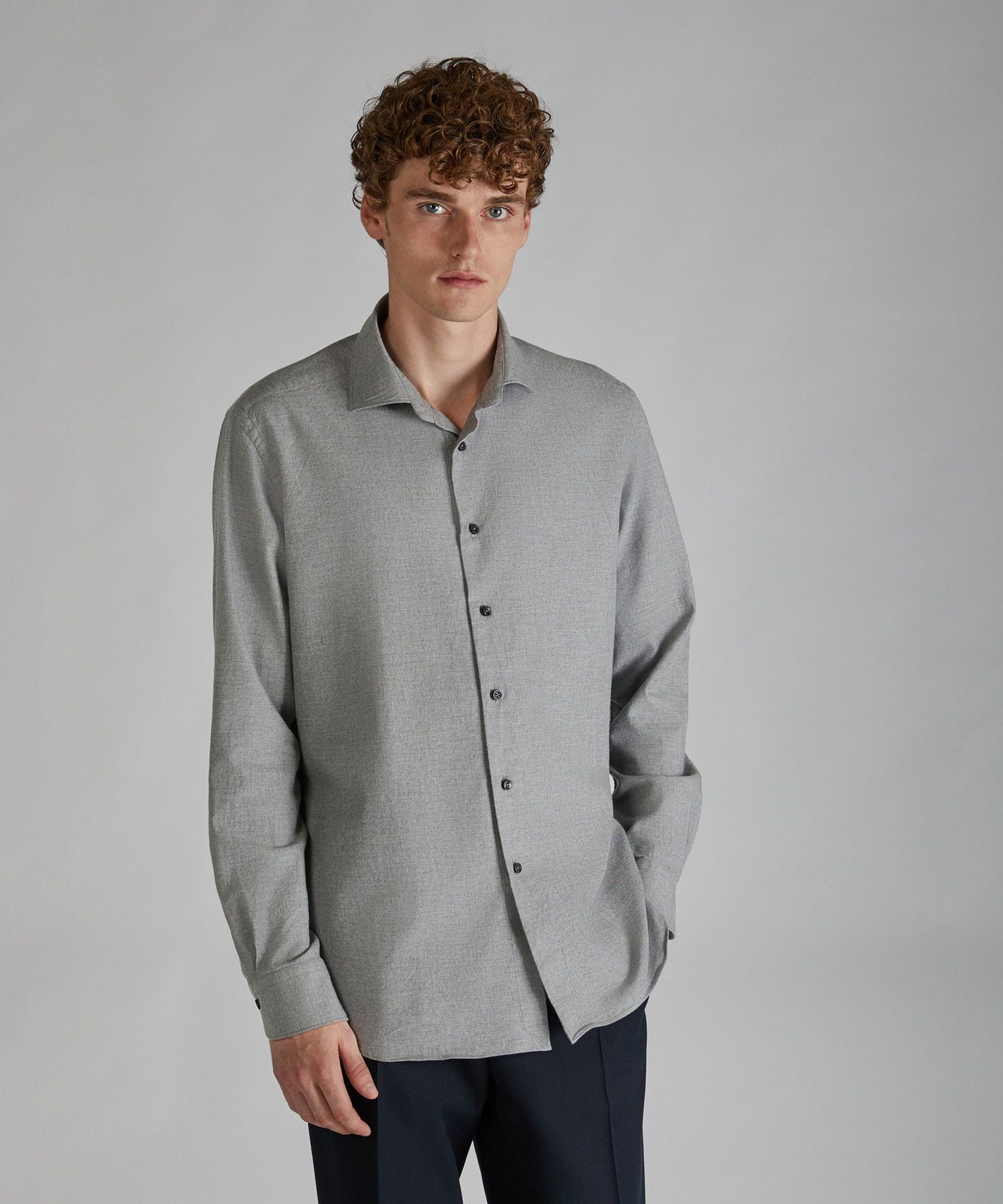 Regular-fit flannel shirt