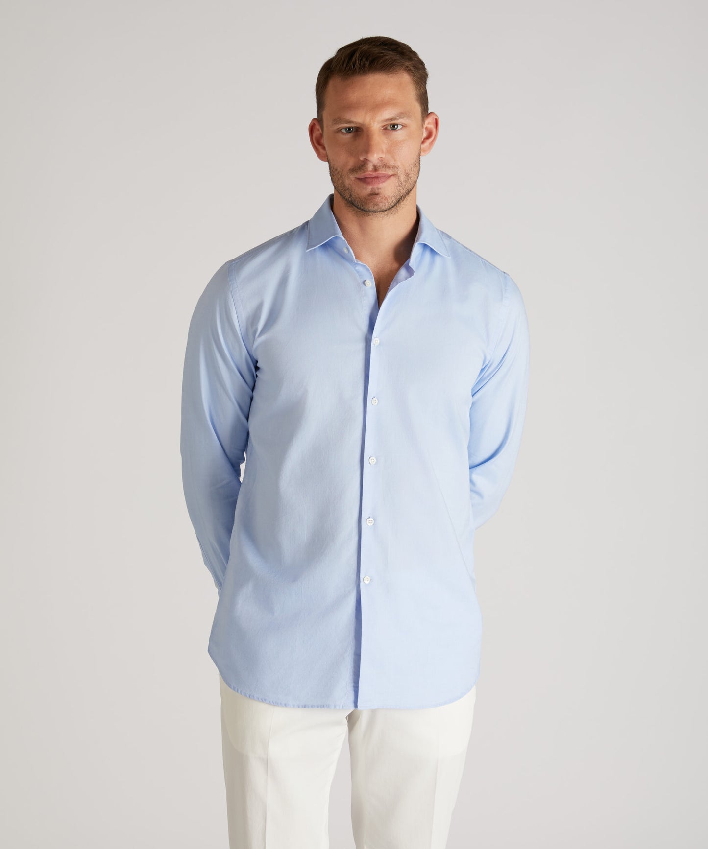 Slim-fit Oxford cotton shirt