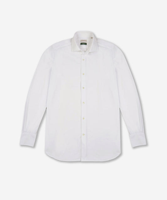 Slim-fit technical wash & wear jersey shirt