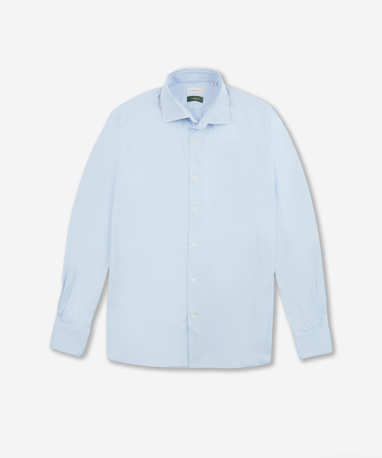 Slim-fit technical wash & wear jersey shirt