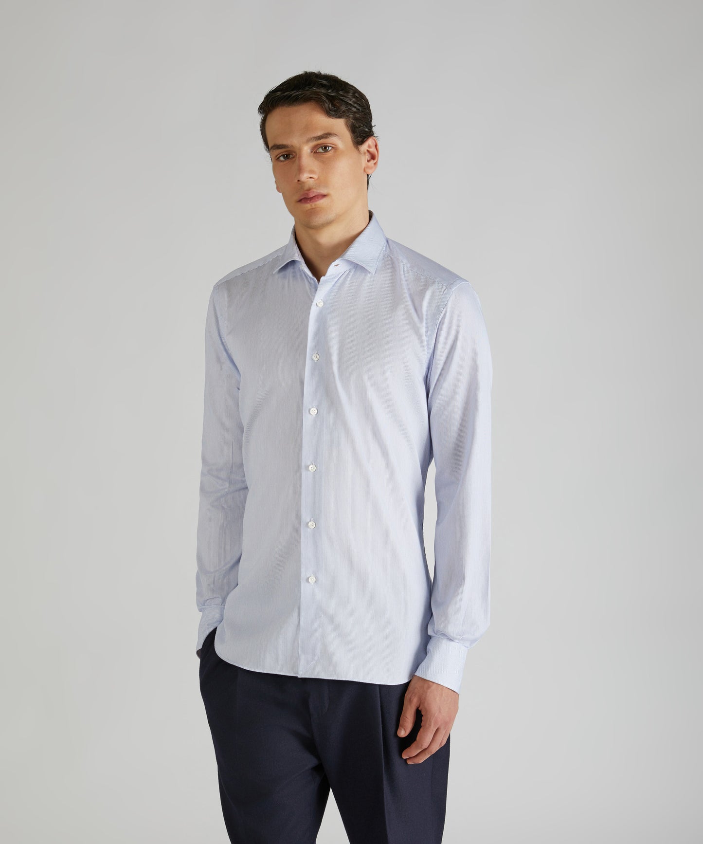 Slim-fit cotton shirt