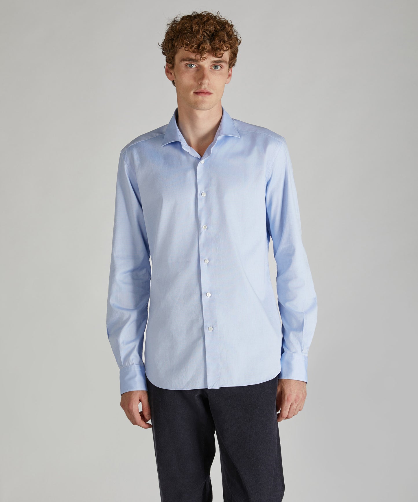 Camicia slim fit in cotone Oxford