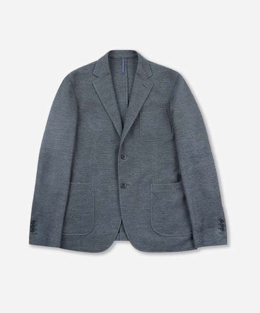 Jersey hopsack slim fit jacket