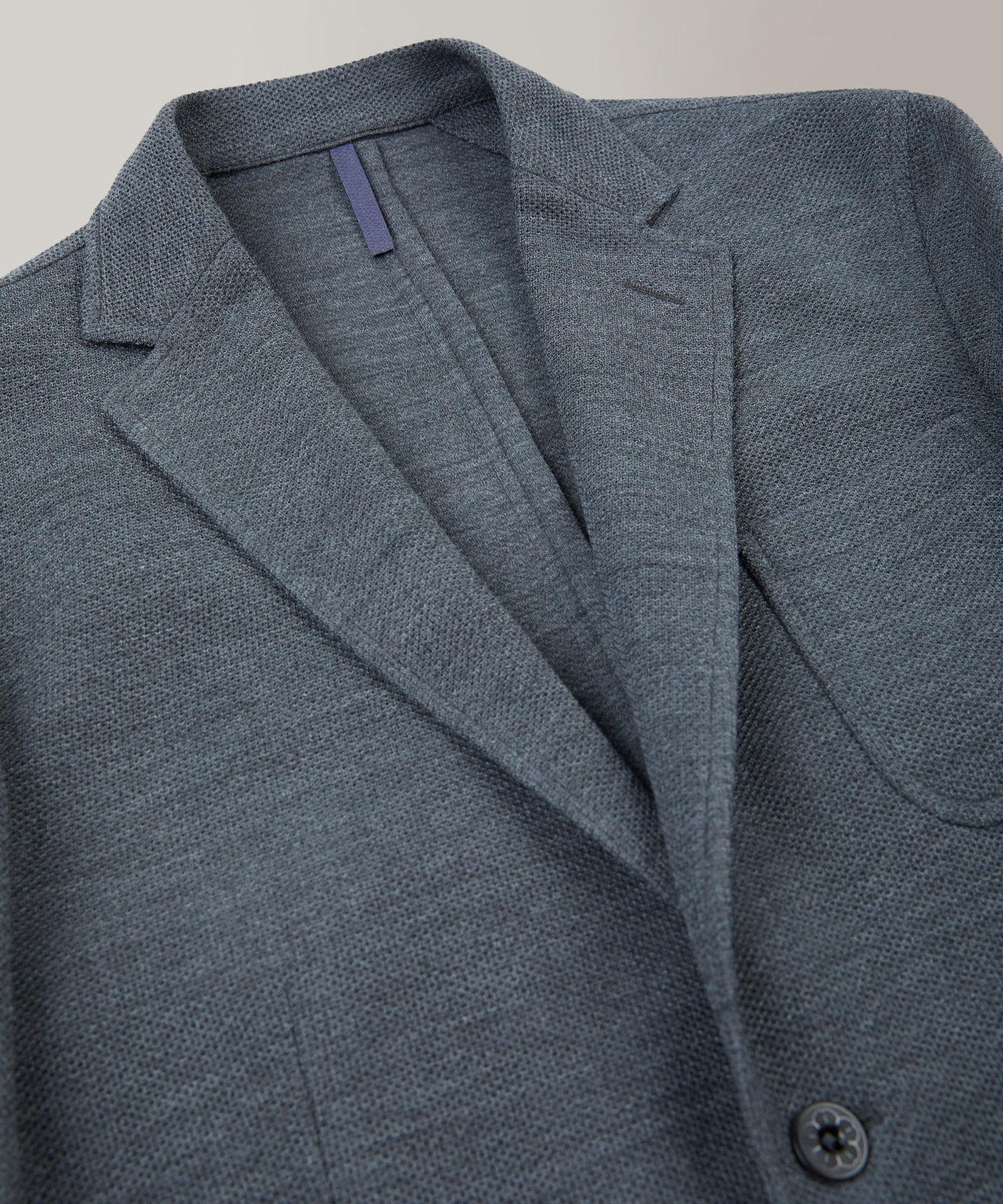 Montedoro - Jersey hopsack slim fit jacket - dark gray