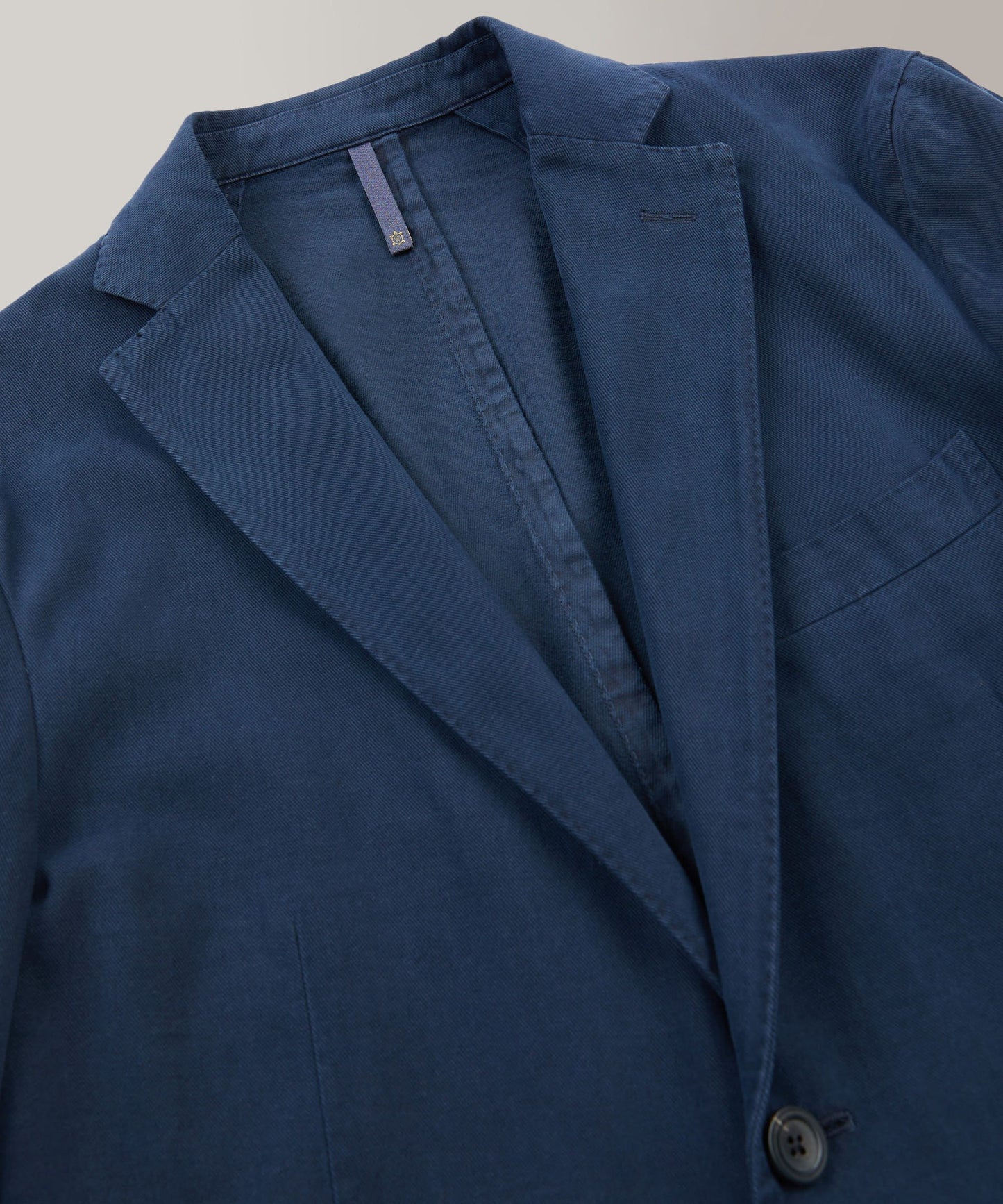 Montedoro - Cotton and cashmere drill slim fit jacket - dark blue