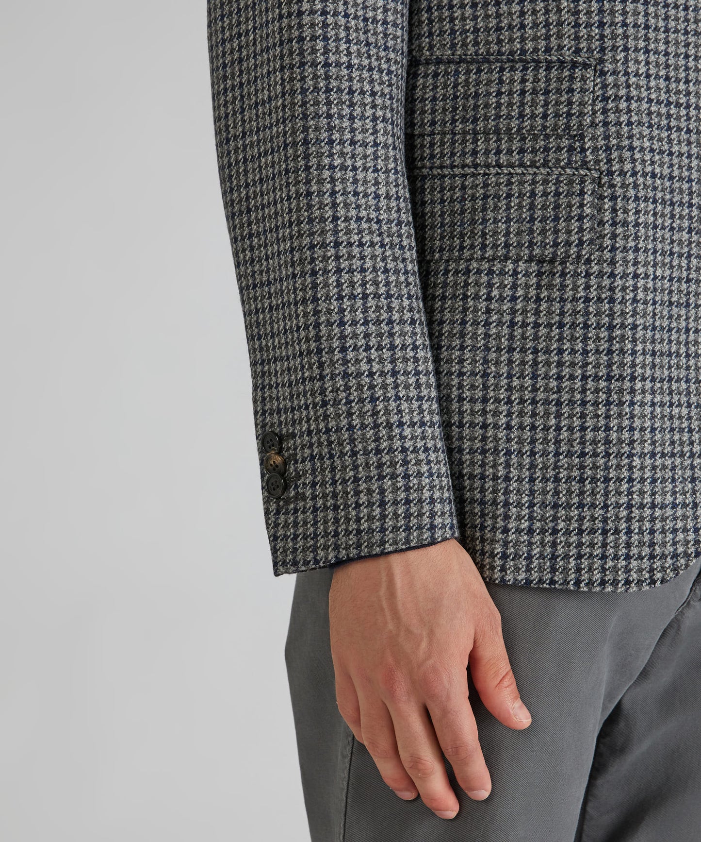 Regular-fit wool and cashmere jacket