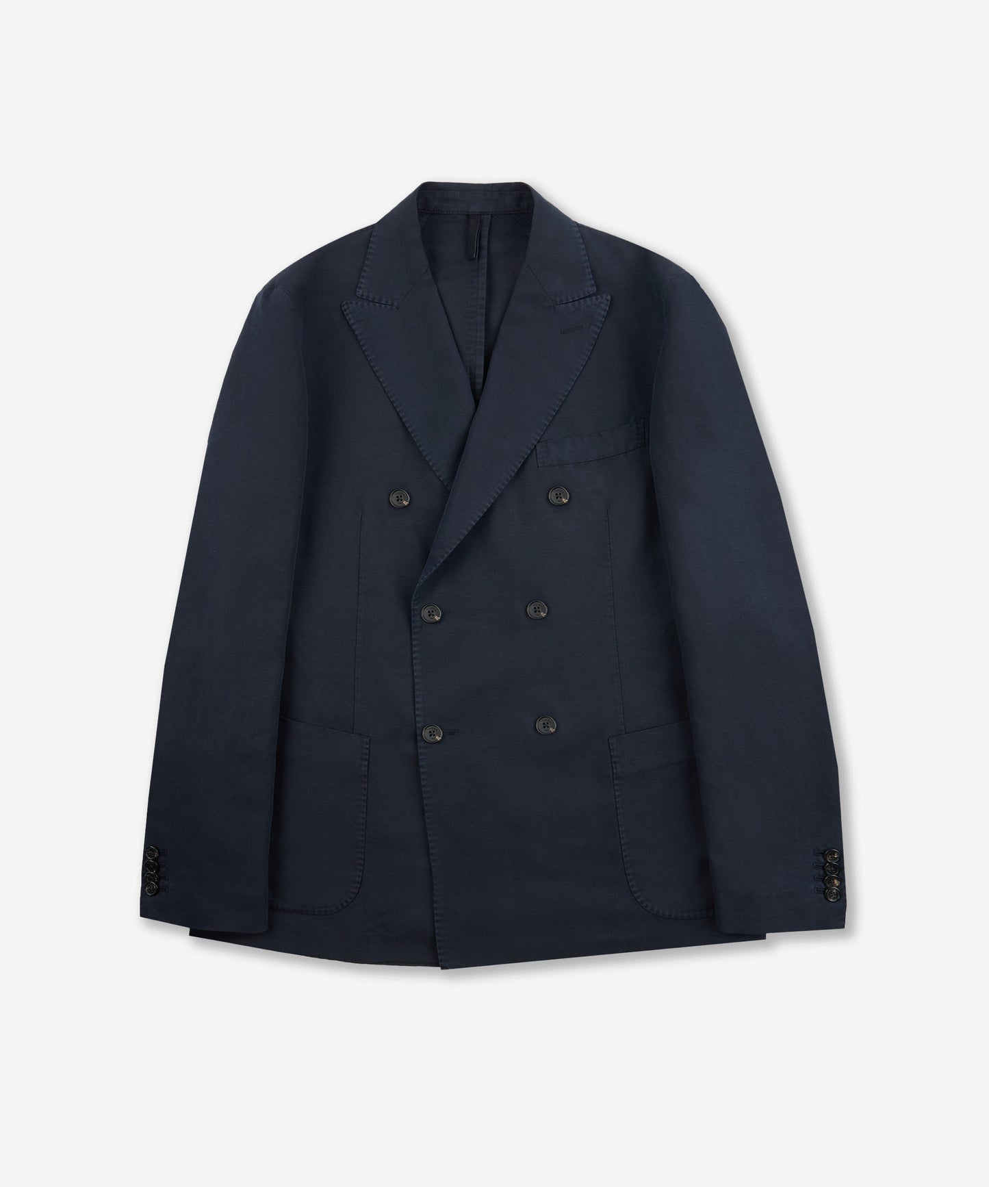 Regular-fit double-breasted jacket in Chinolino