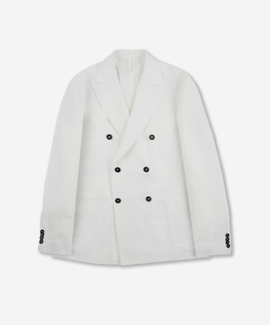 Regular-fit double-breasted jacket in Chinolino