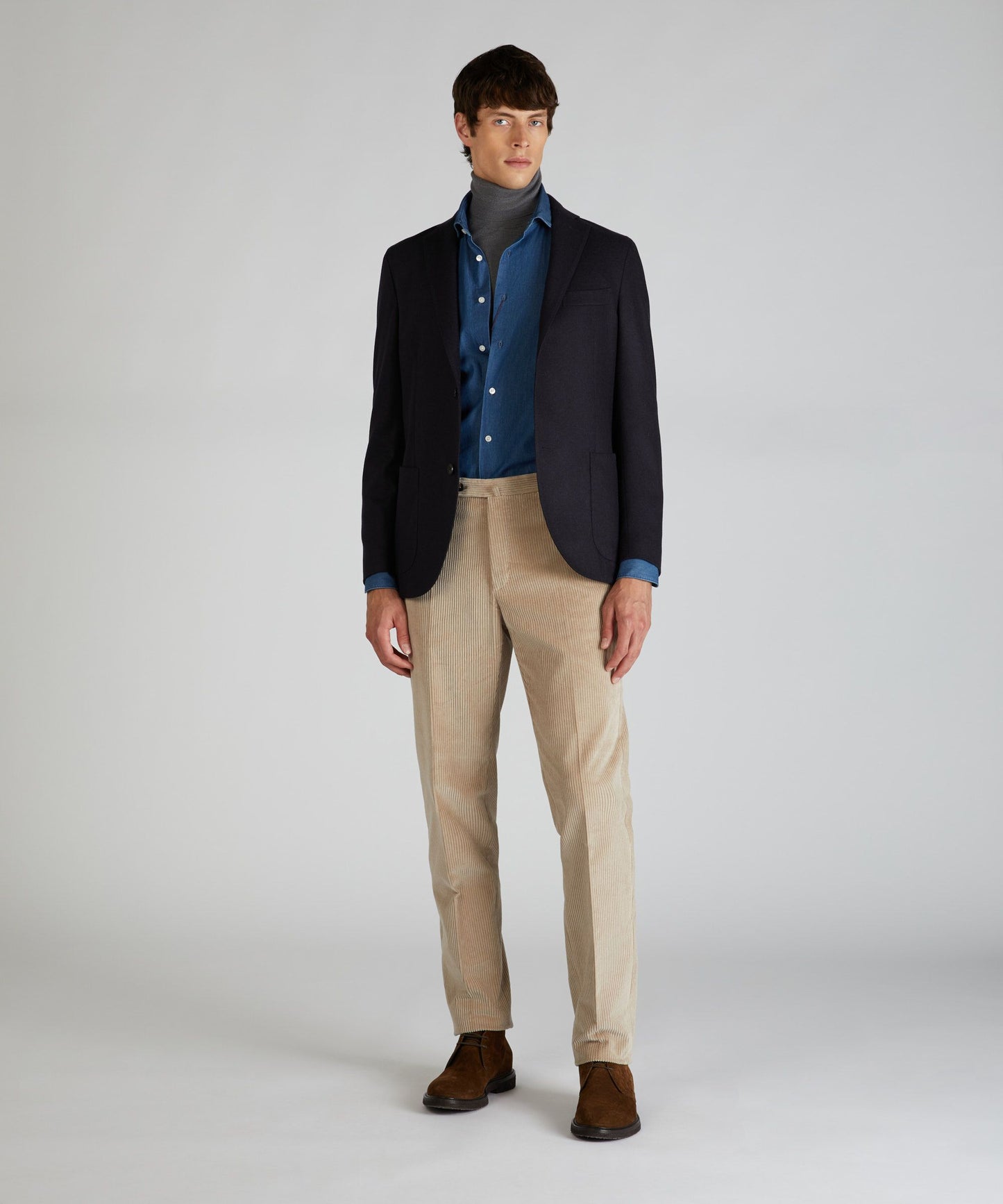 Giacca slim fit in flanella