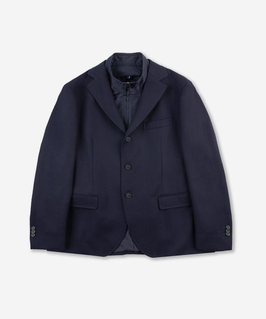 Melange wool jacket