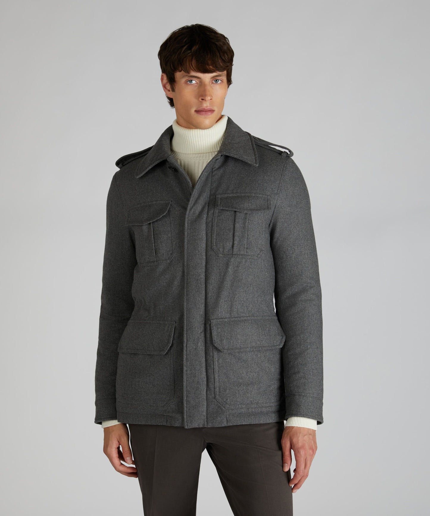 Montedoro - Wool and Cashmere Franchigia - light grey