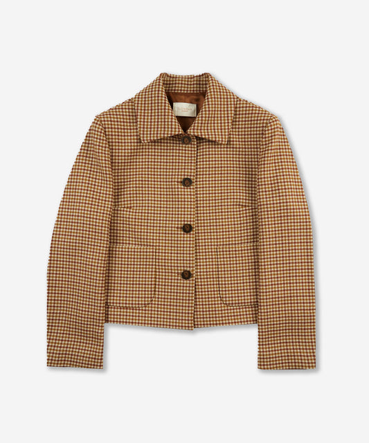 Regular-fit flannel jacket