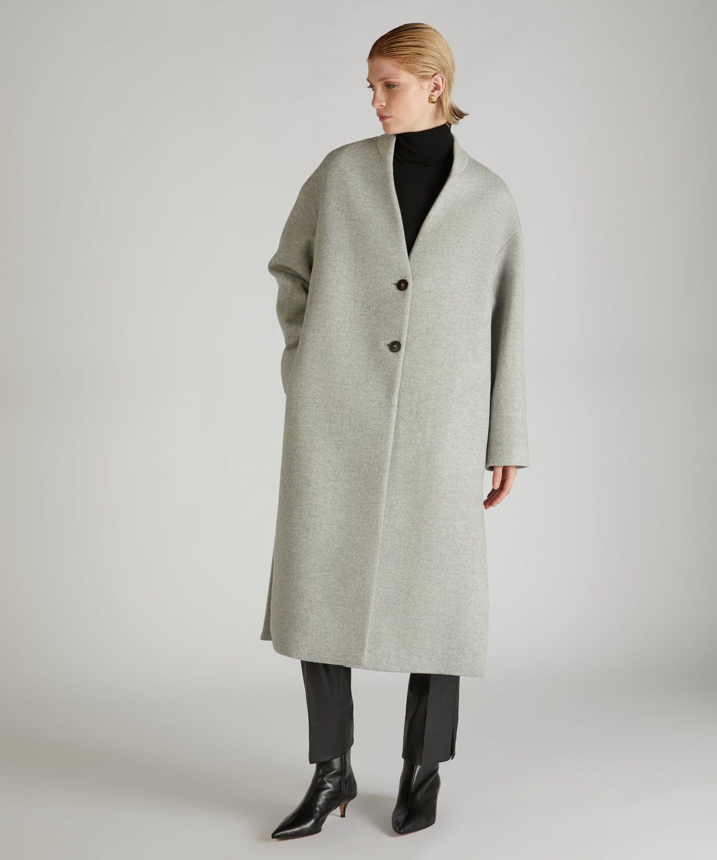 Wide-fit Wool Coat