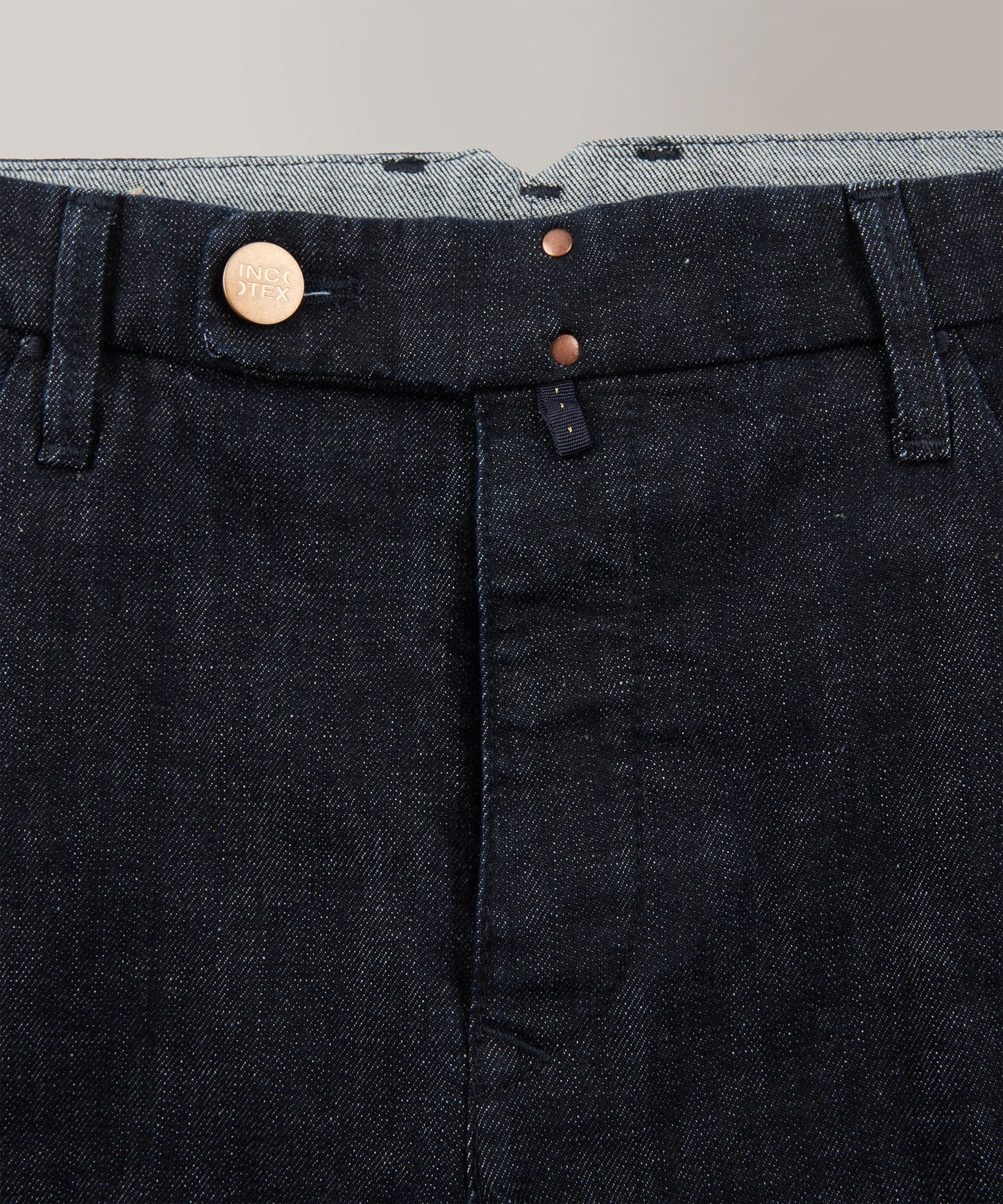 Slim fit tailored trousers in stretch denim