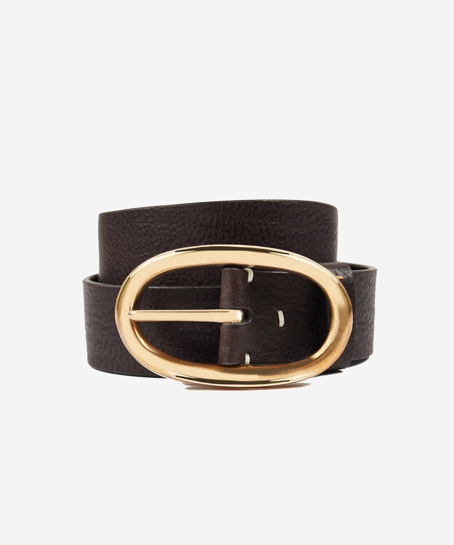 Hammered leather belt