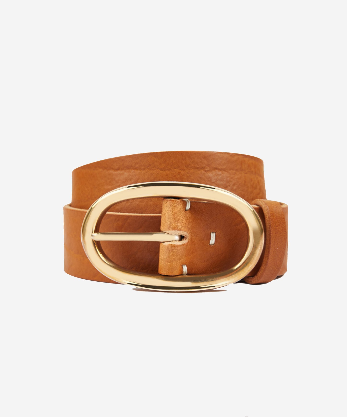 Hammered leather belt