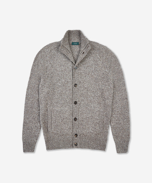 Slim-fit Geelong wool Bomber cardigan