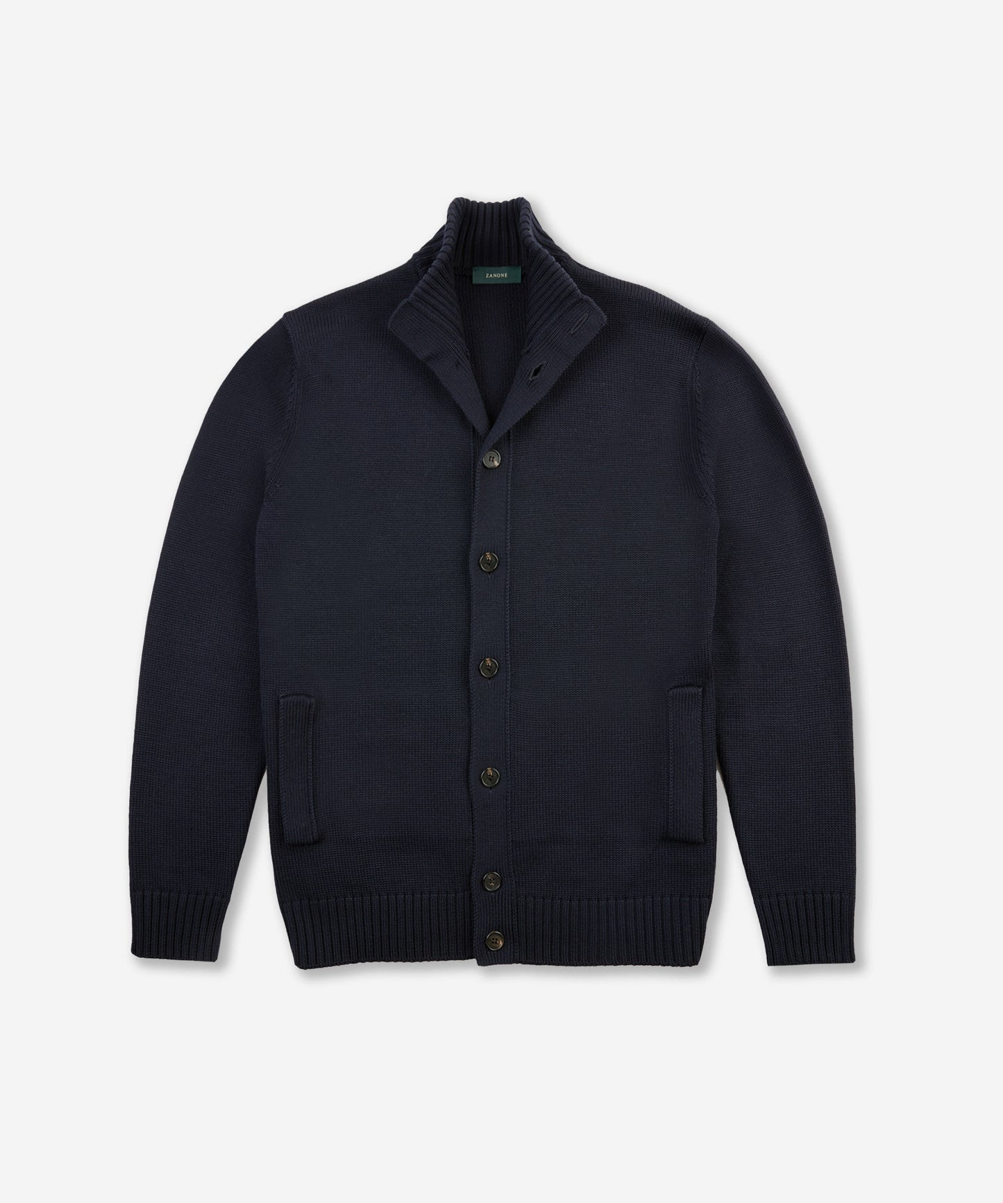 Slim-fit merino wool Bomber cardigan