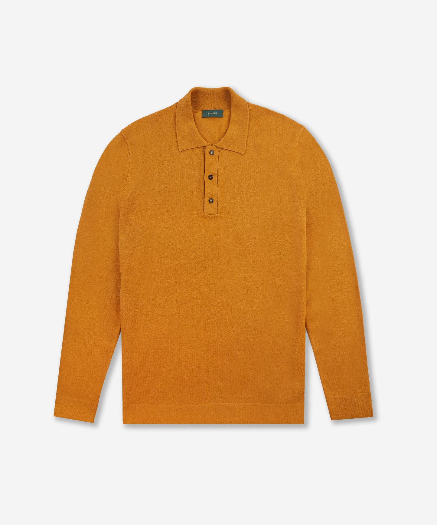 Slim-fit wool and cashmere polo shirt