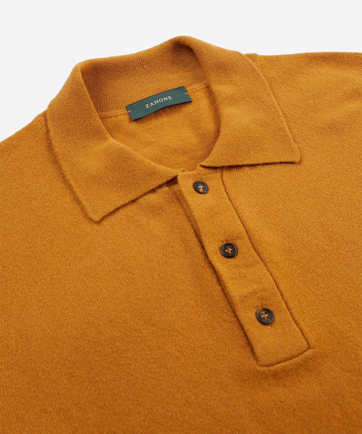 Slim-fit wool and cashmere polo shirt