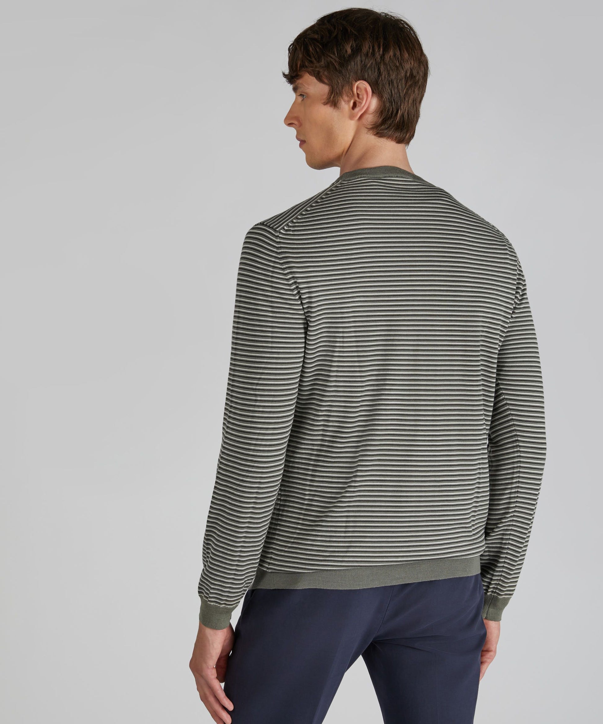 Zanone - Slim-fit Flexwool Turtleneck Sweater - green and milk