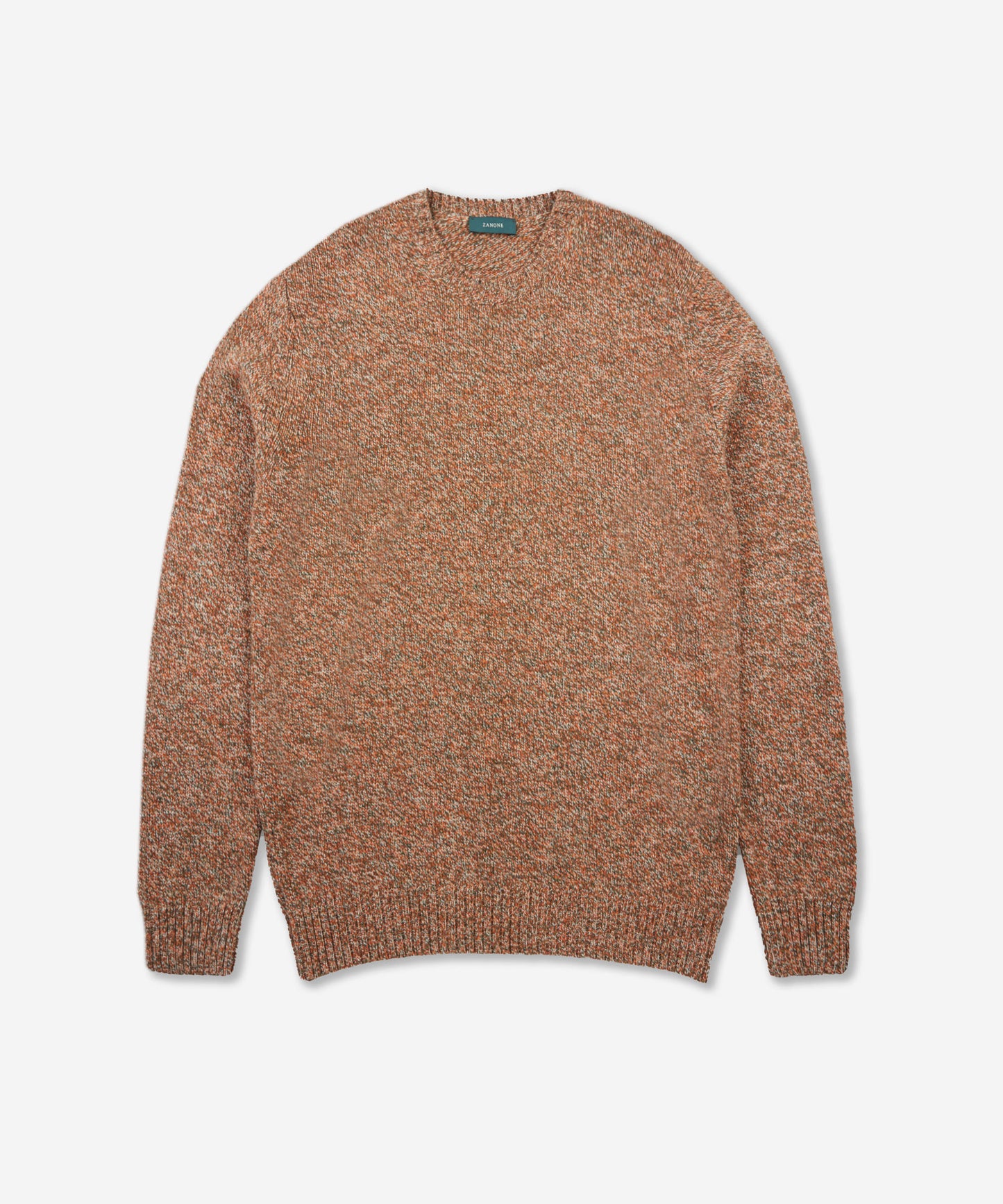 Slim-fit Geelong wool crew neck sweater