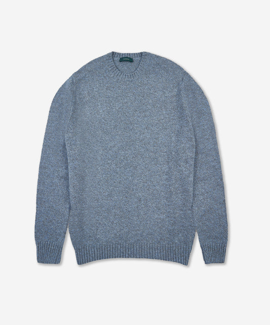 Slim-fit Geelong wool crew neck sweater