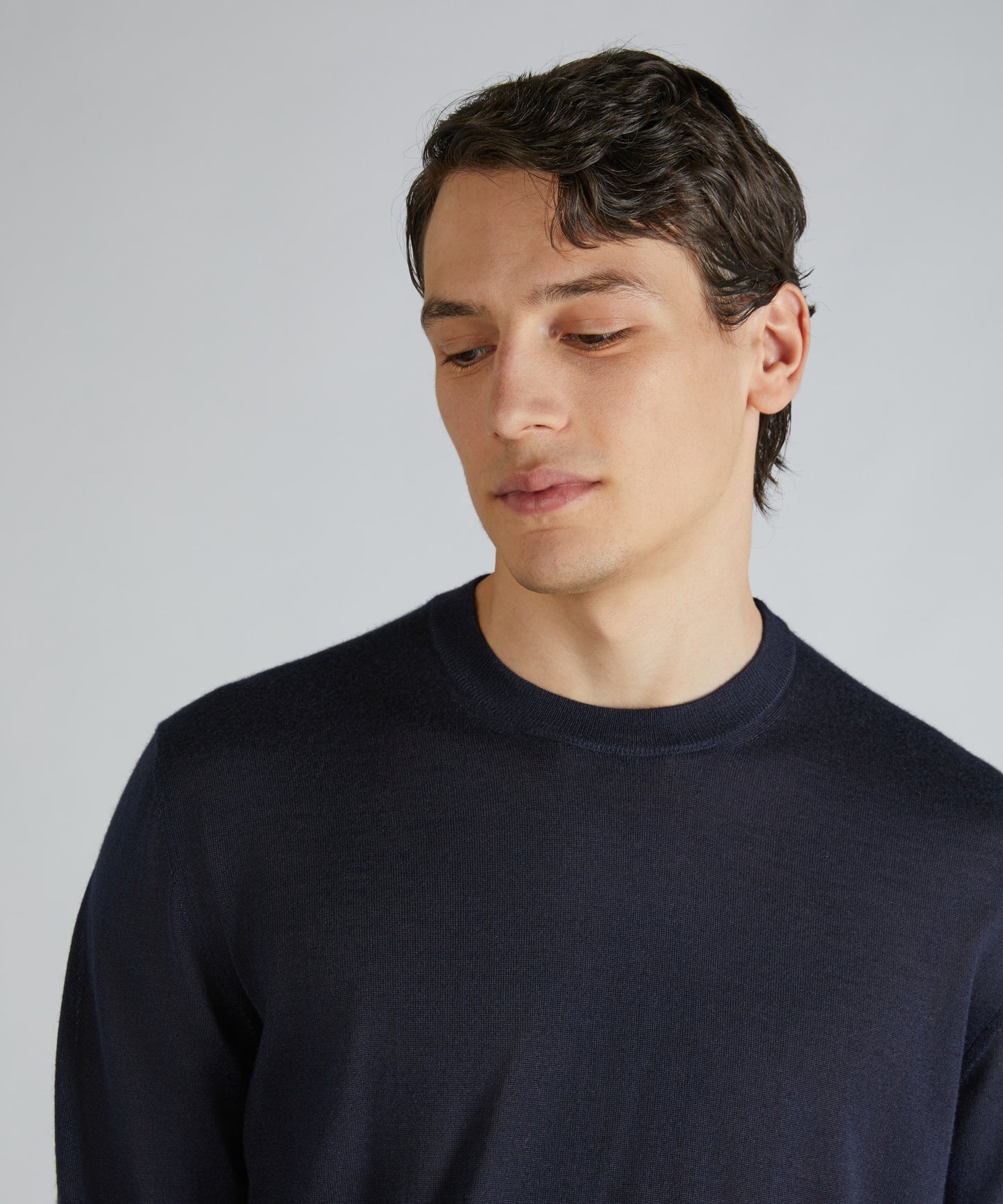 Cashmere and silk slim-fit crew neck sweater