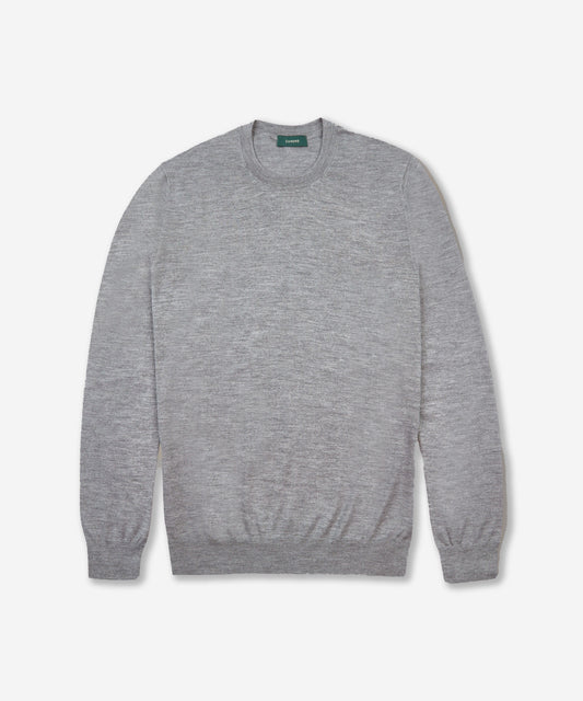 Cashmere and silk slim-fit crew neck sweater