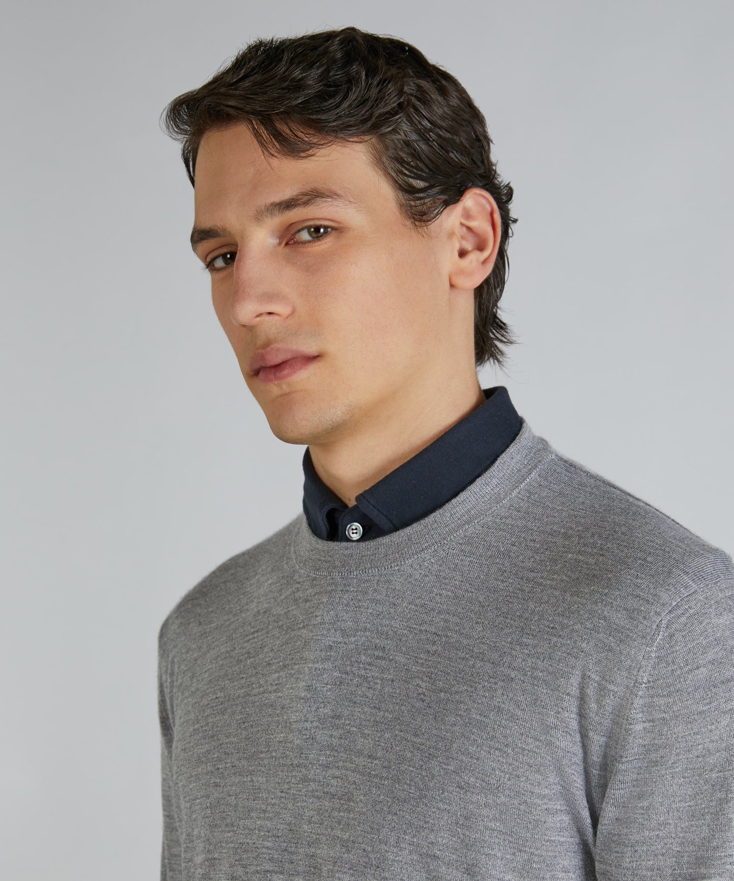 Cashmere and silk slim-fit crew neck sweater