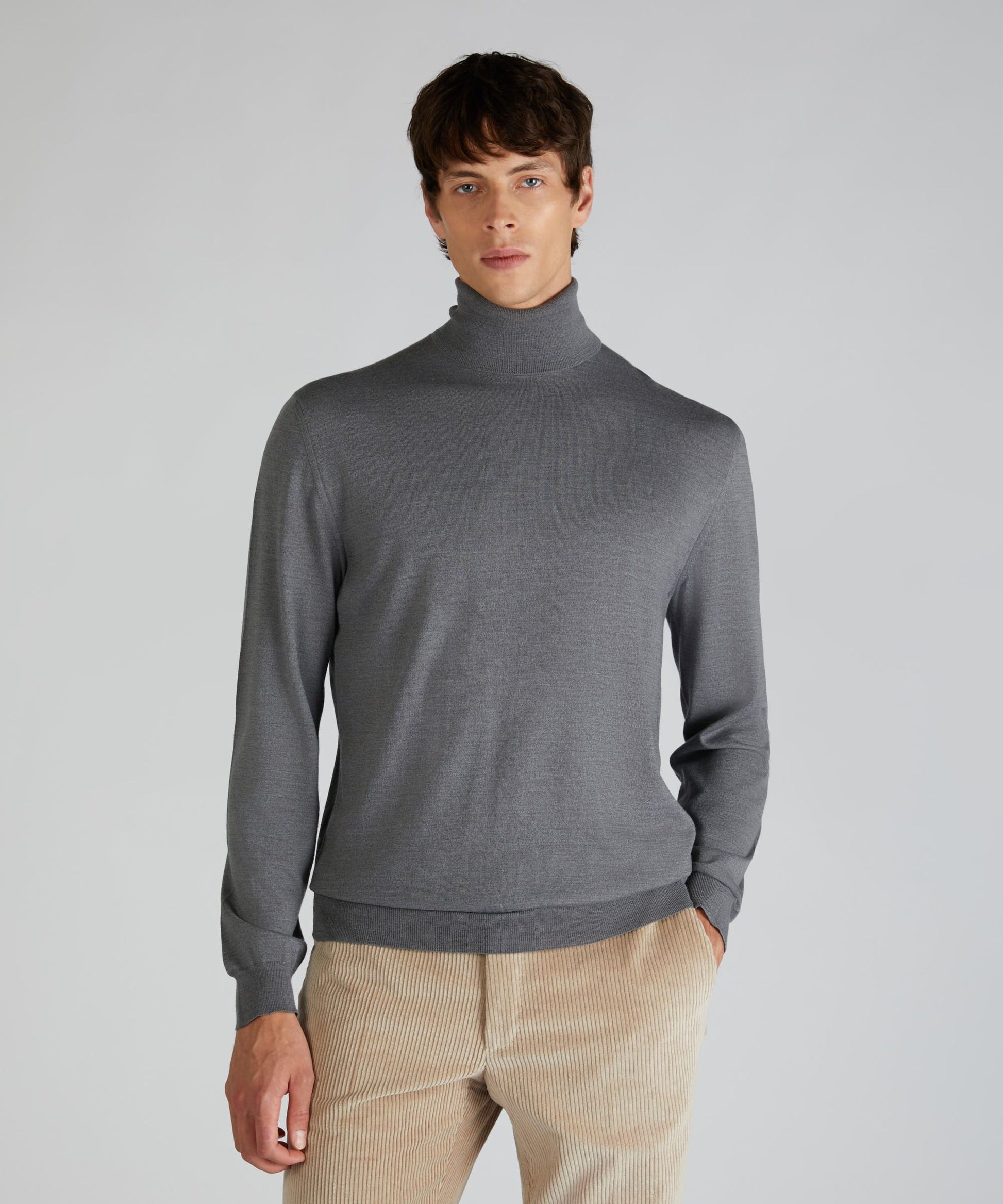 Zanone - Slim-fit Flexwool Turtleneck Sweater - grey