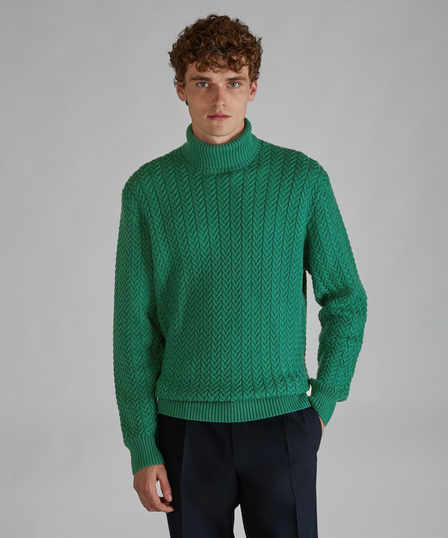 Slim-fit merino wool turtleneck sweater