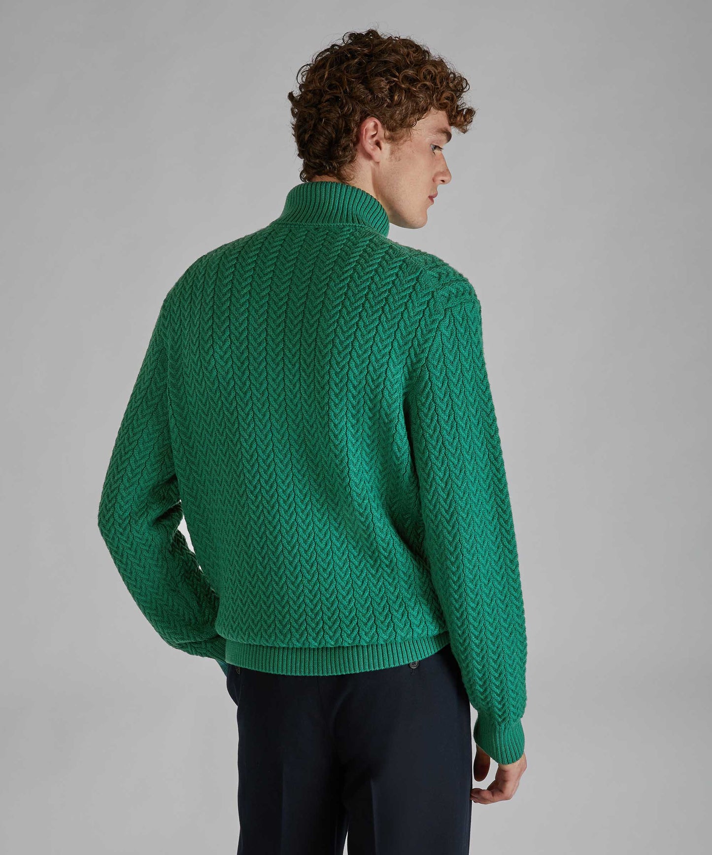 Slim-fit merino wool turtleneck sweater