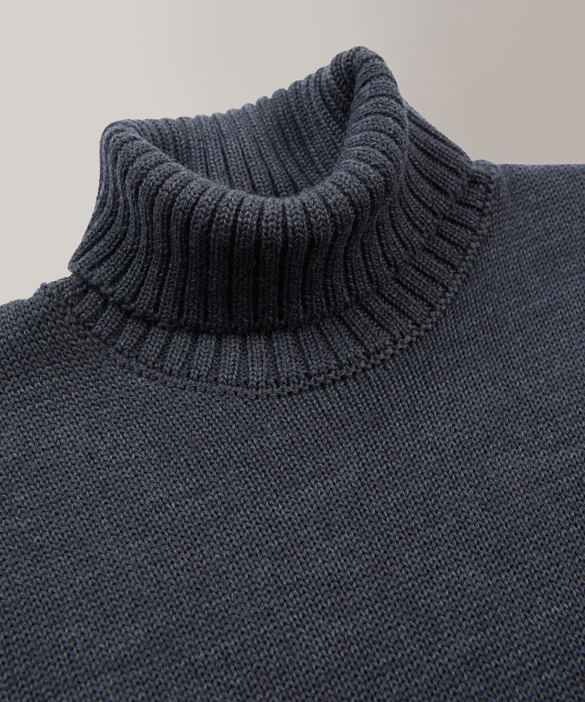 Zanone - Slim-fit merino wool turtleneck sweater - dark grey