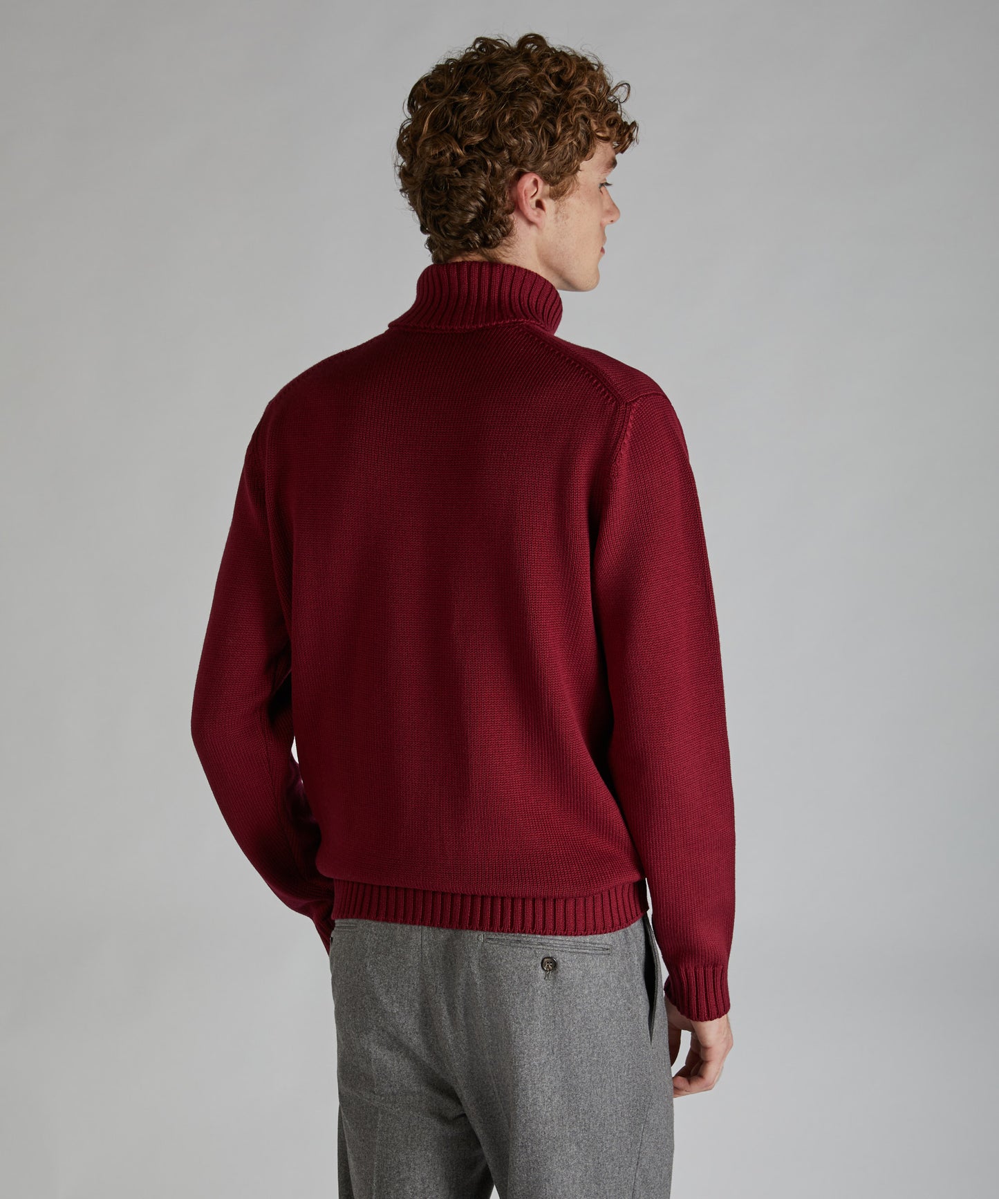 Slim-fit merino wool turtleneck sweater