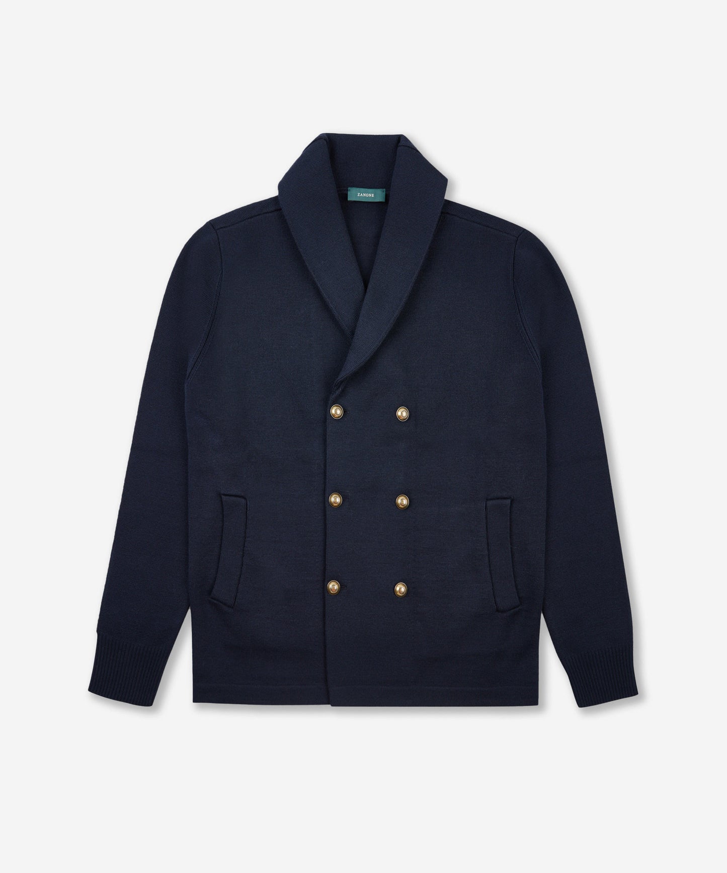 Double-breasted wool jacket