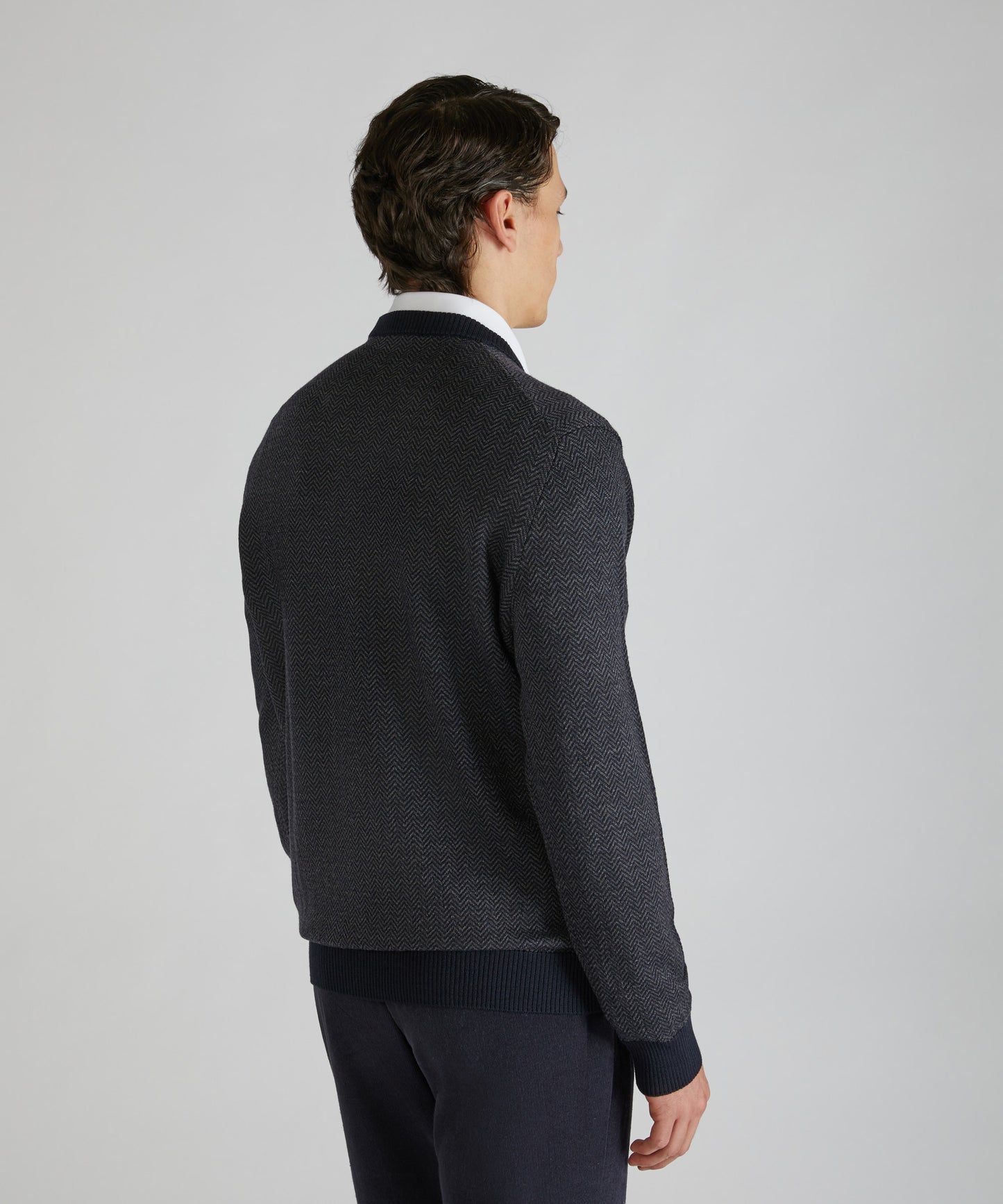 Slim-fit merino wool crew neck sweater