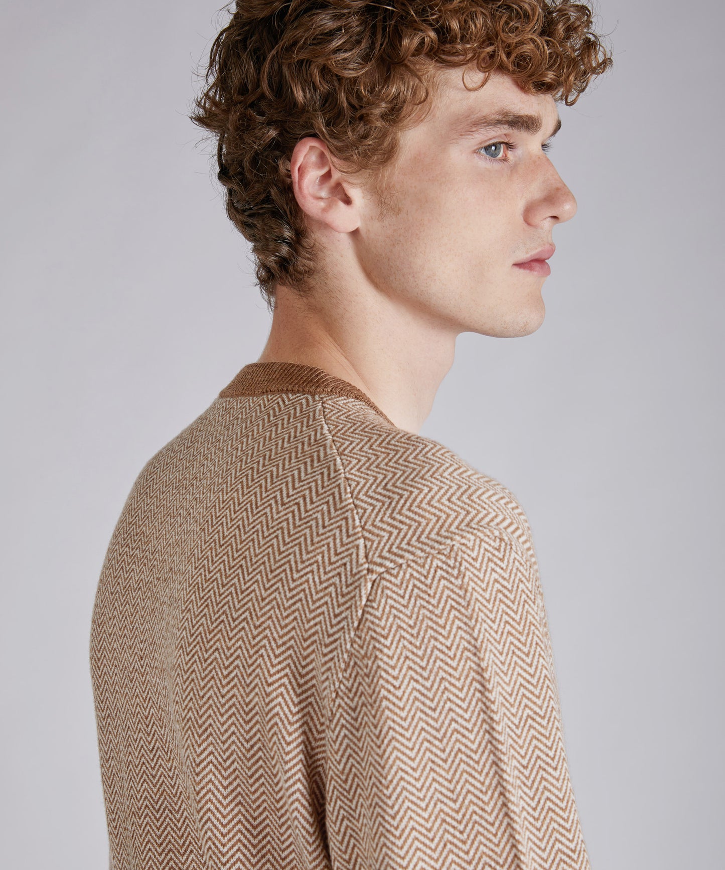 Slim-fit merino wool crew neck sweater