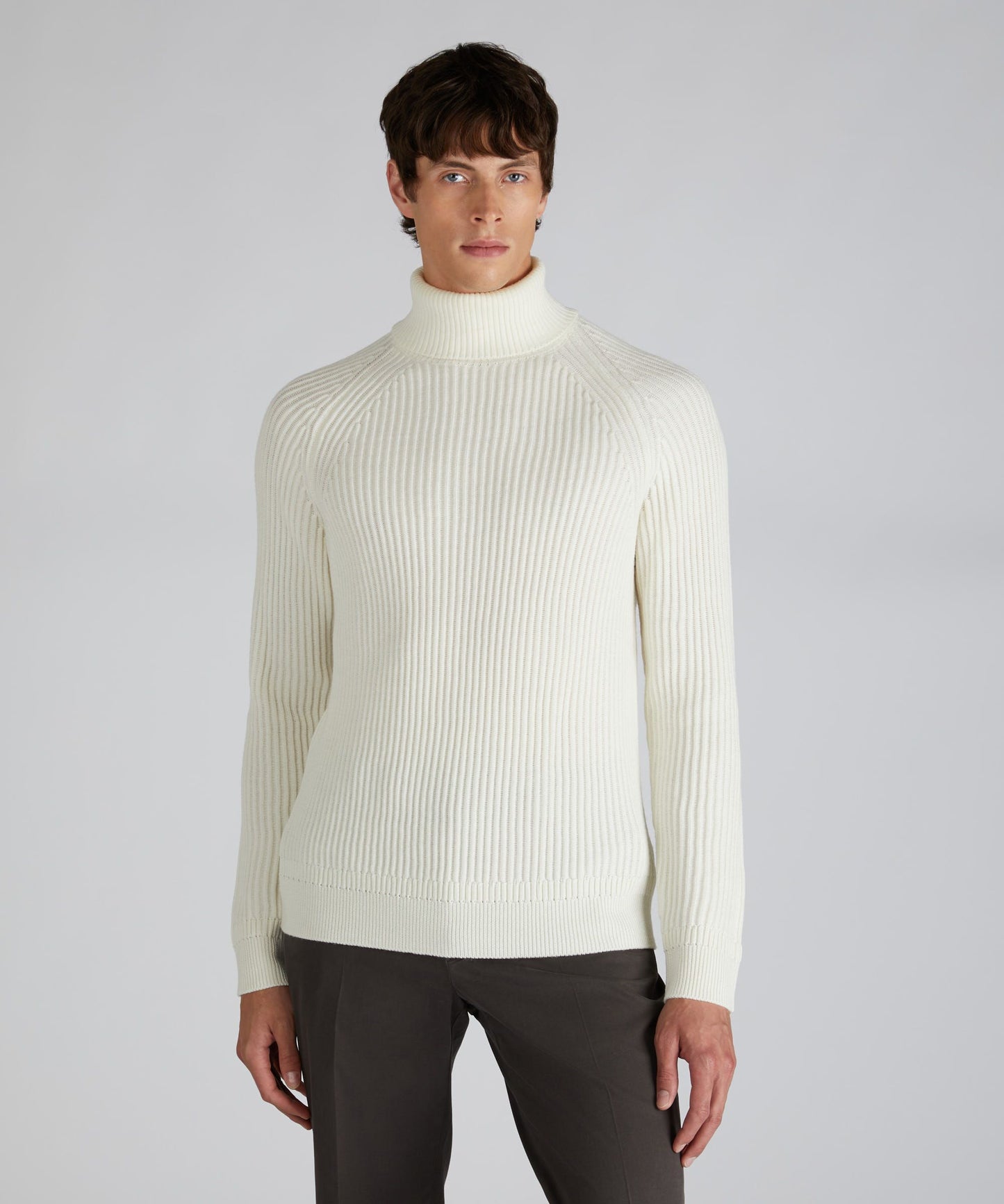 Zanone - Slim-fit wool turtleneck sweater - milk