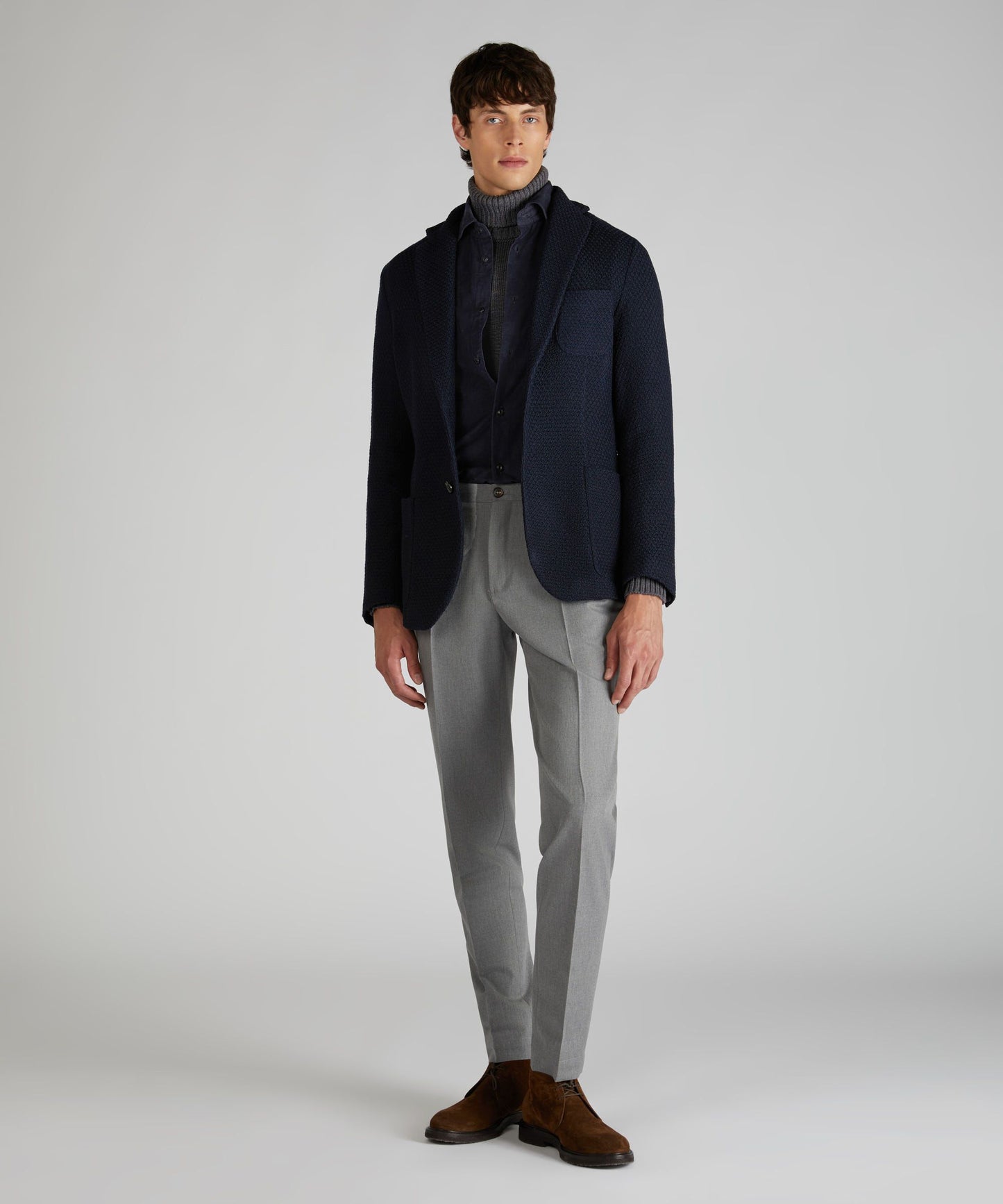 Zanone - Slim-fit wool jacket - midnight blue