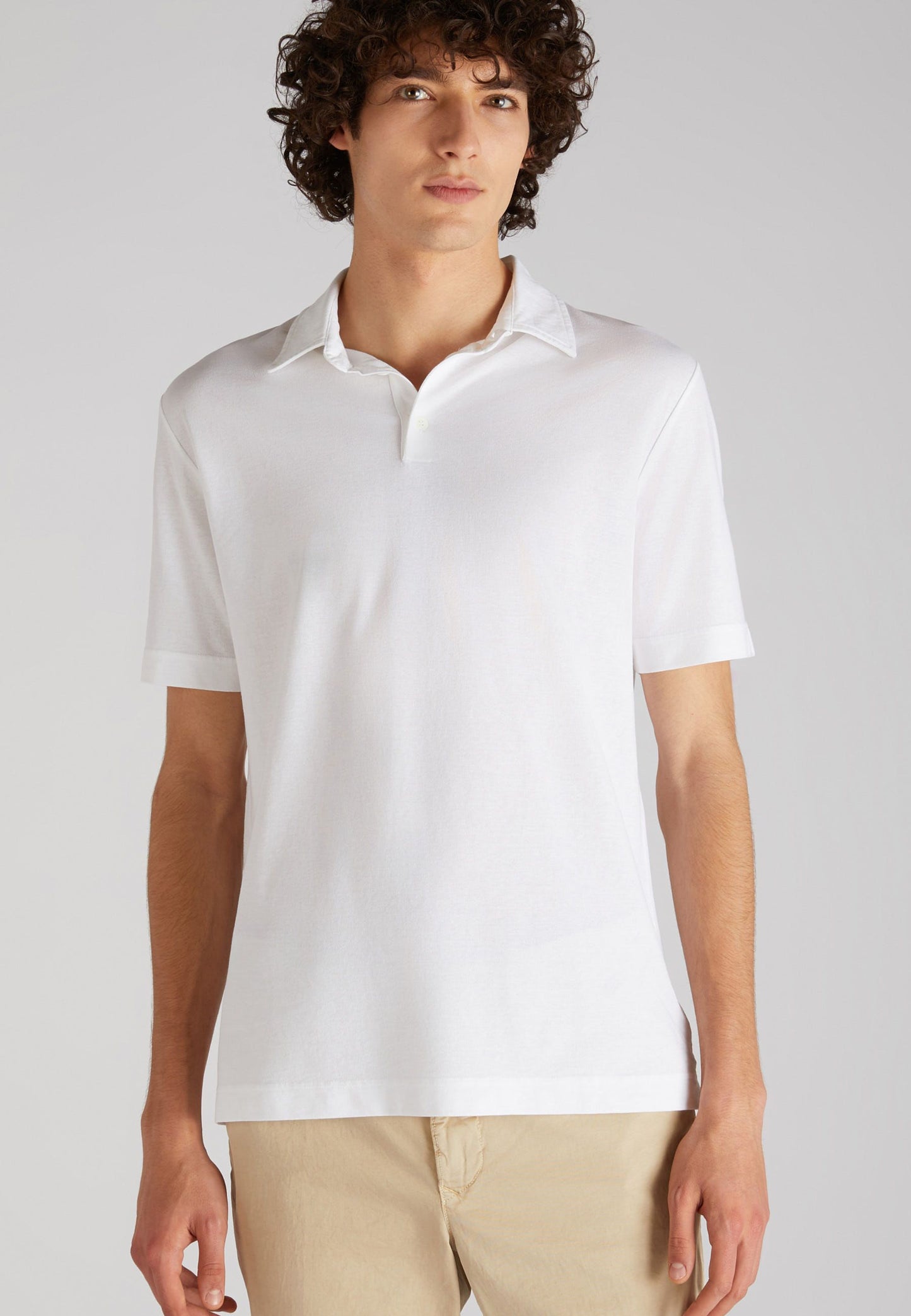 Zanone - Slim-fit organic IceCotton polo shirt - optical white