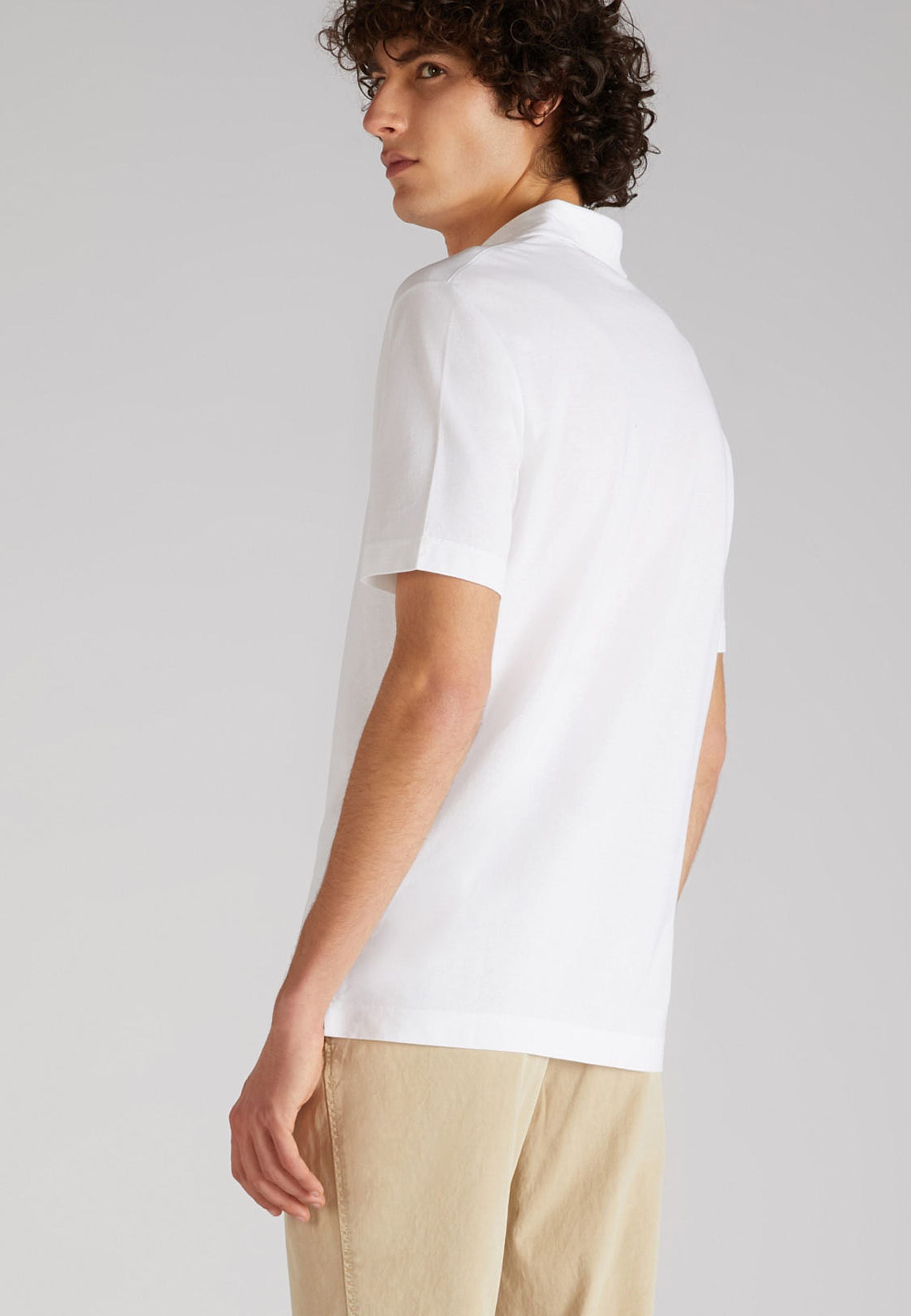 Zanone - Slim-fit organic IceCotton polo shirt - optical white