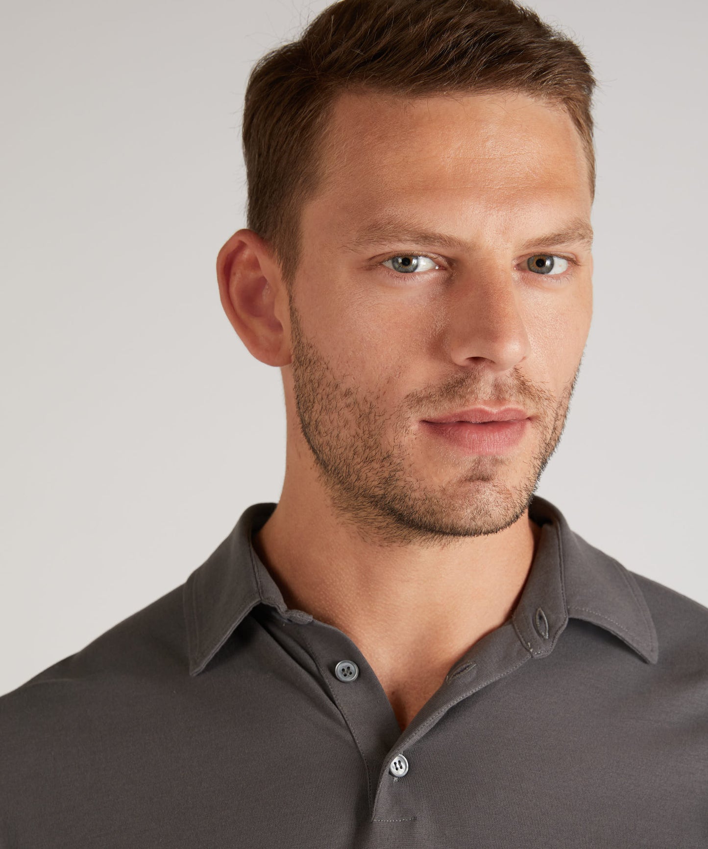 Slim-fit organic IceCotton polo shirt