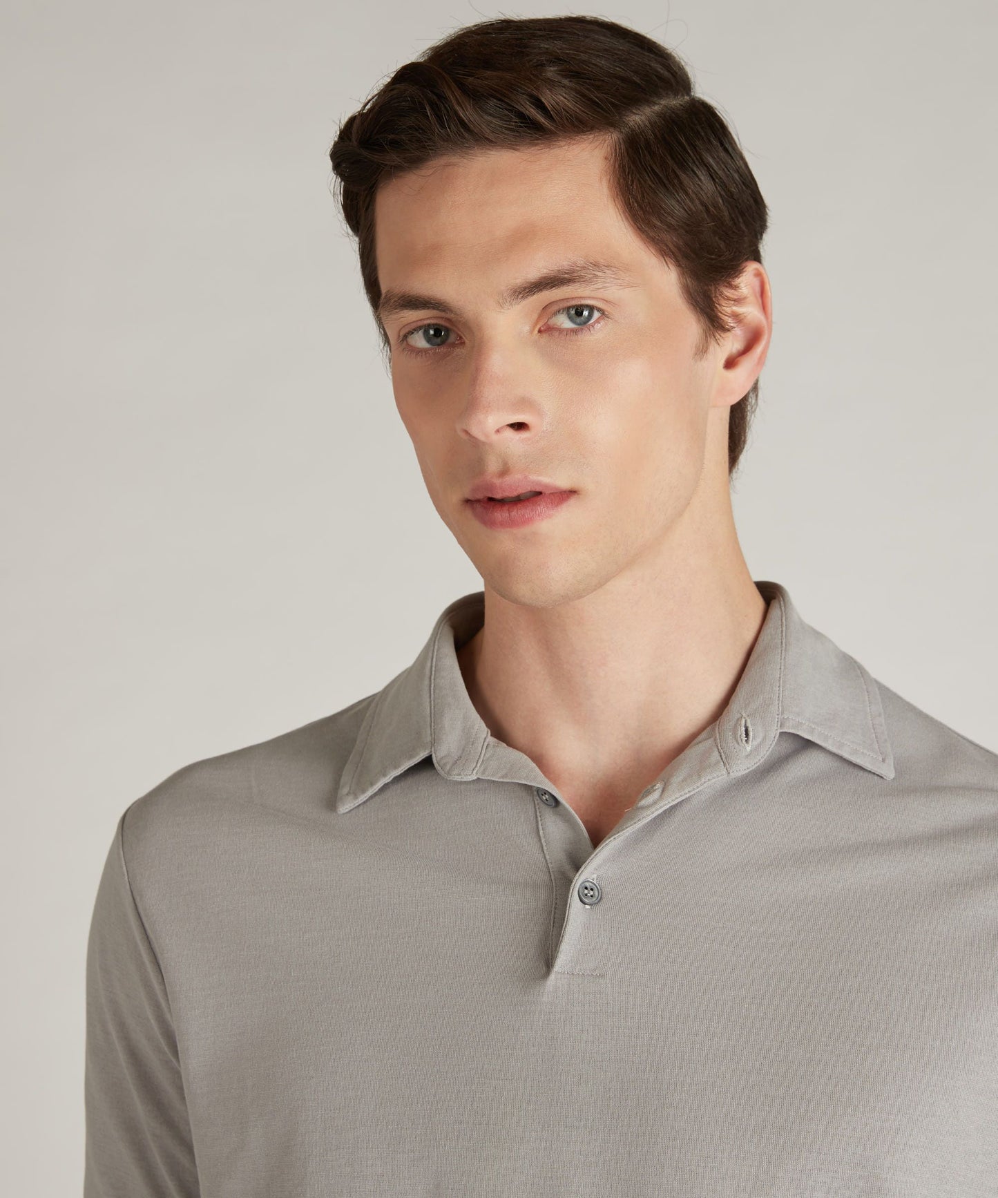 Zanone - Slim-fit organic IceCotton polo shirt - grey