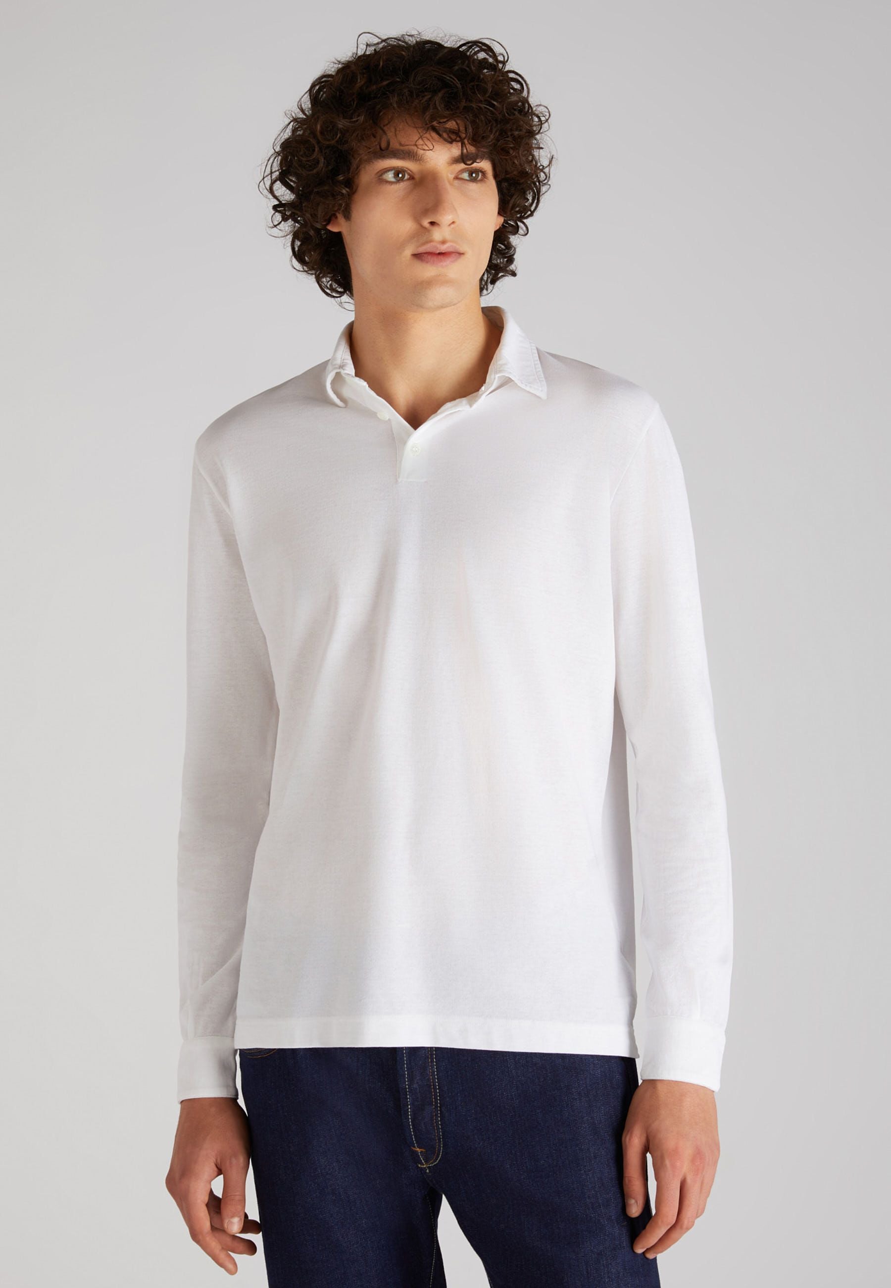 Zanone - Slim-fit organic IceCotton polo shirt - optical white