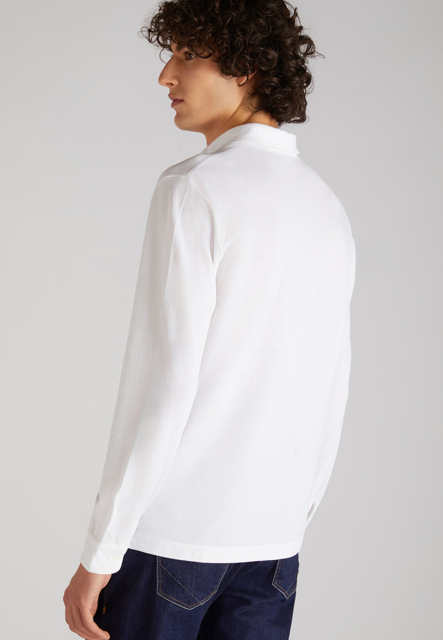 Zanone - Slim-fit organic IceCotton polo shirt - optical white