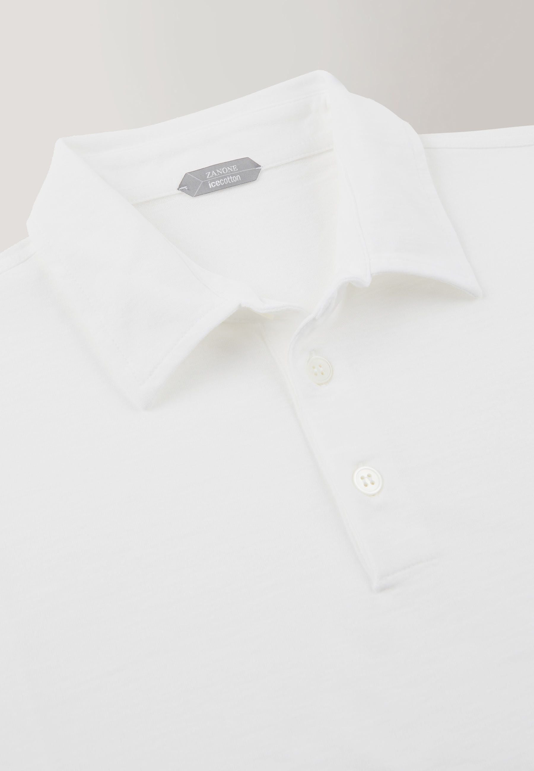 Zanone - Slim-fit organic IceCotton polo shirt - optical white